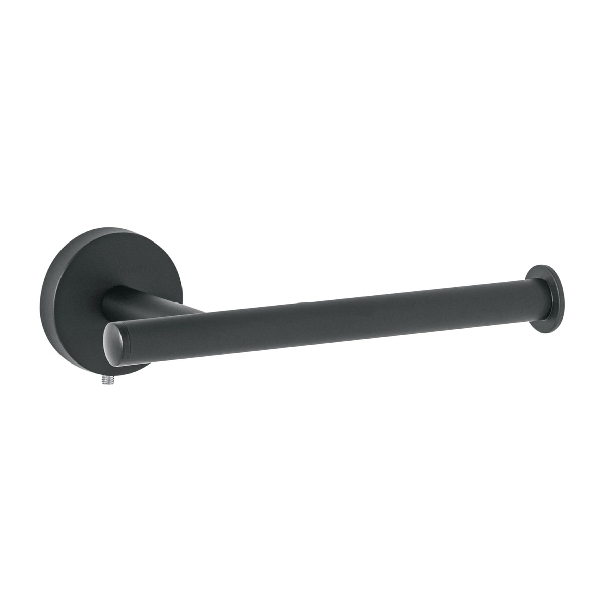 Portarrollo Metálico Acabado Negro, Foset Túbig