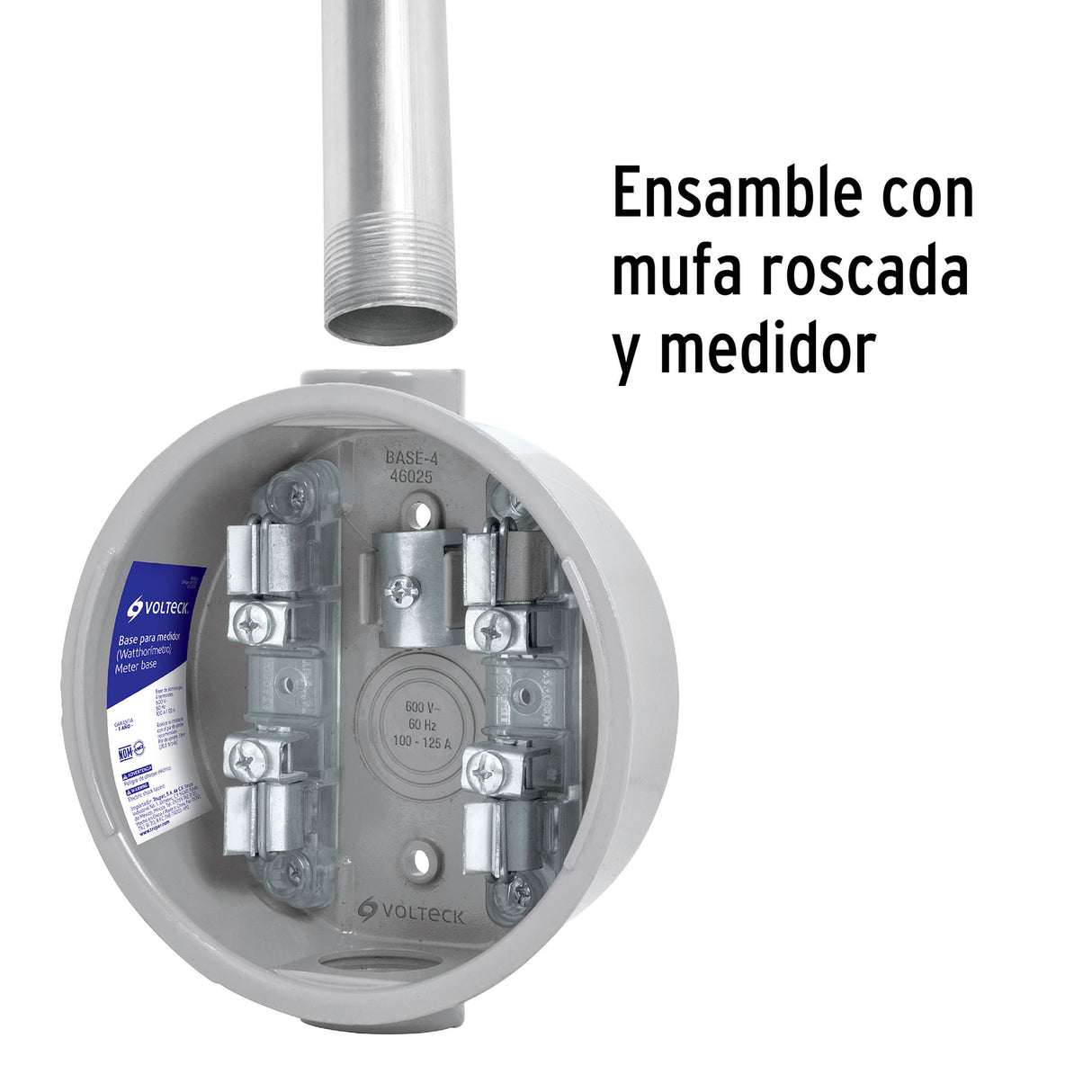 Tubo Conduit 1 1/4' para Mufa, Pared Gruesa (0.9 mm), 3 m