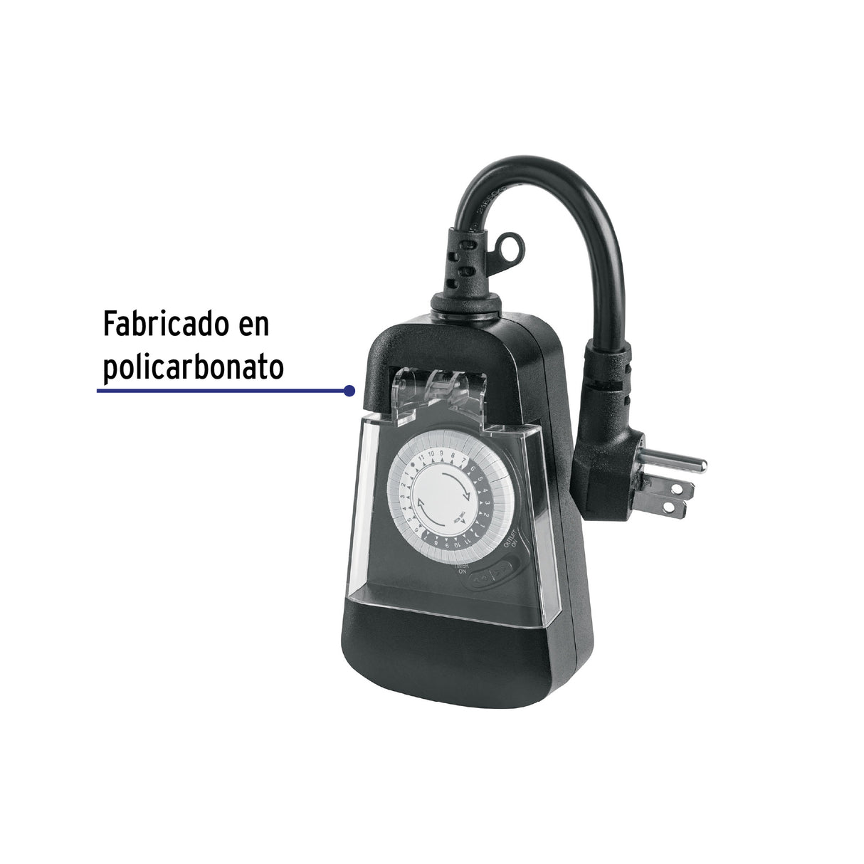 Temporizador Analógico para Uso en Exteriores, Volteck