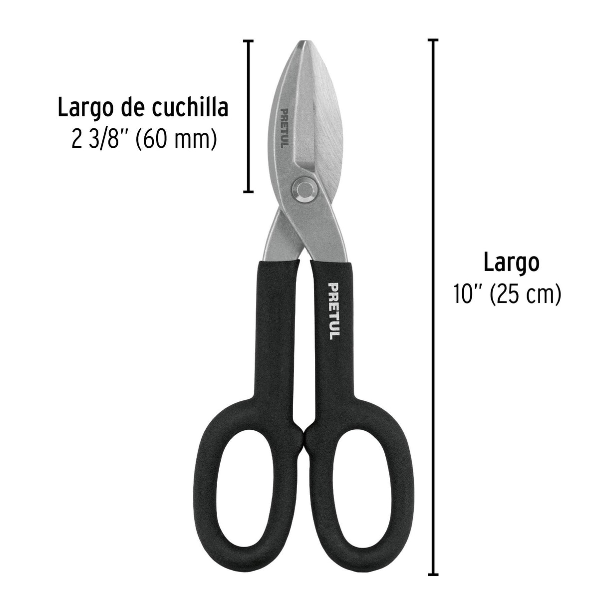 Tijera para Hojalatero 10', Pretul