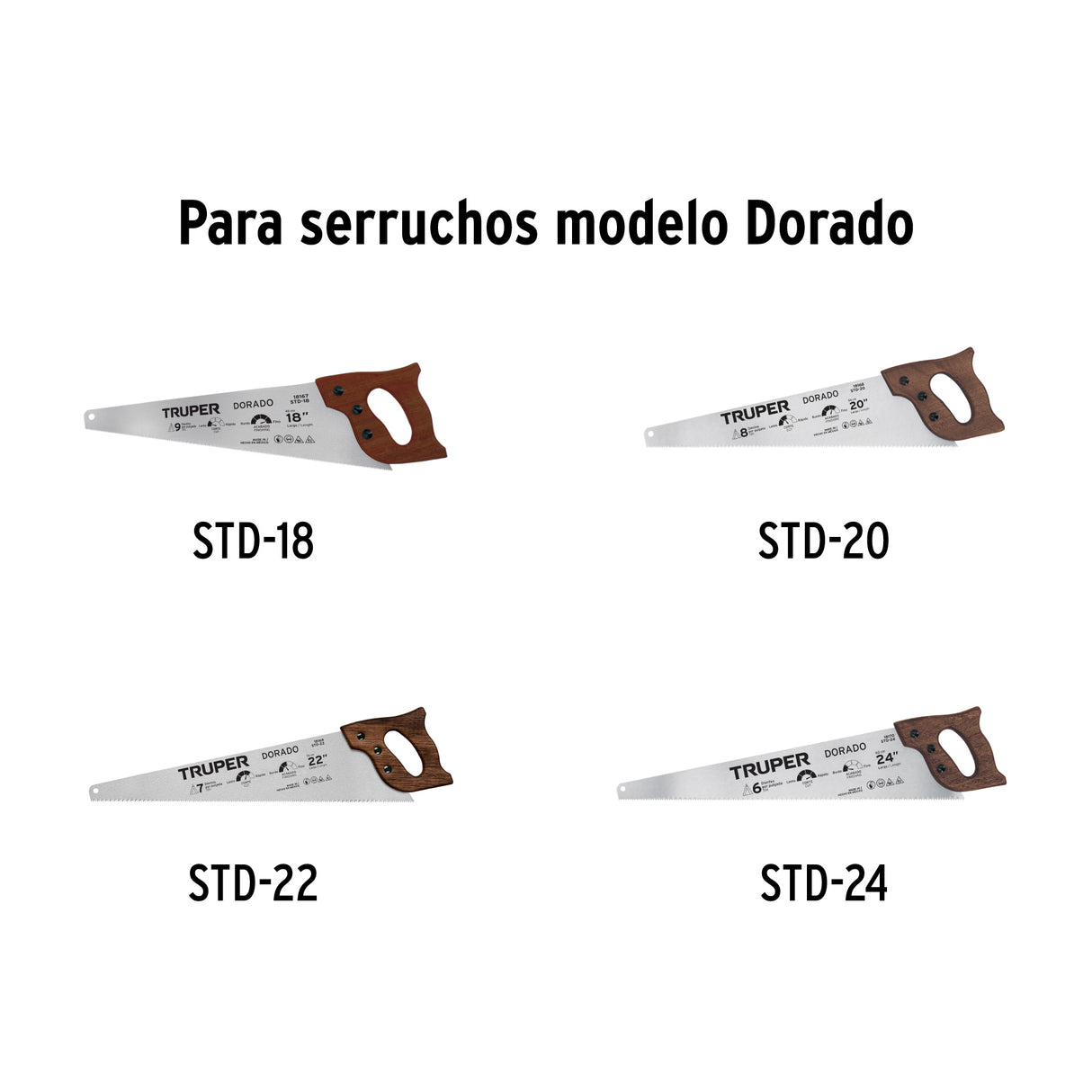 Bolsa C/10 Tornillos para Serruchos Selecto, Dorado y Diamante