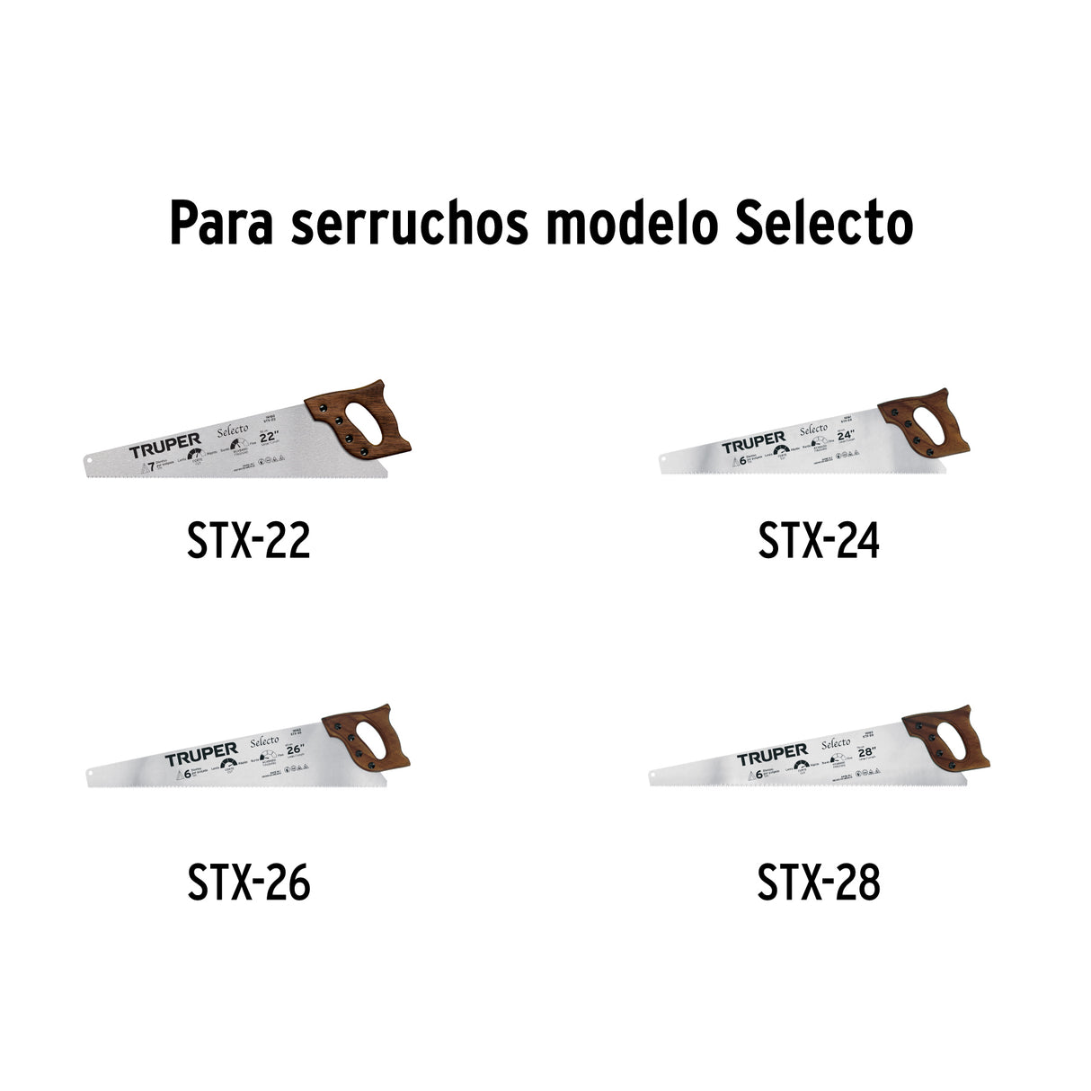 Bolsa C/10 Tornillos para Serruchos Selecto, Dorado y Diamante