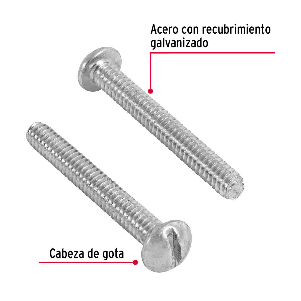 Bolsa con 150 Tornillos 3/16' X 1-1/2' Tipo Estufa, Fiero