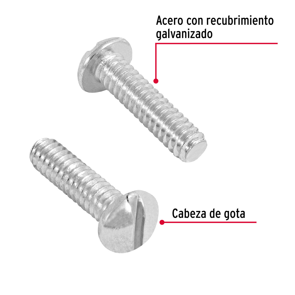 Bolsa con 250 Tornillos 3/16' X 3/4' Tipo Estufa, Fiero