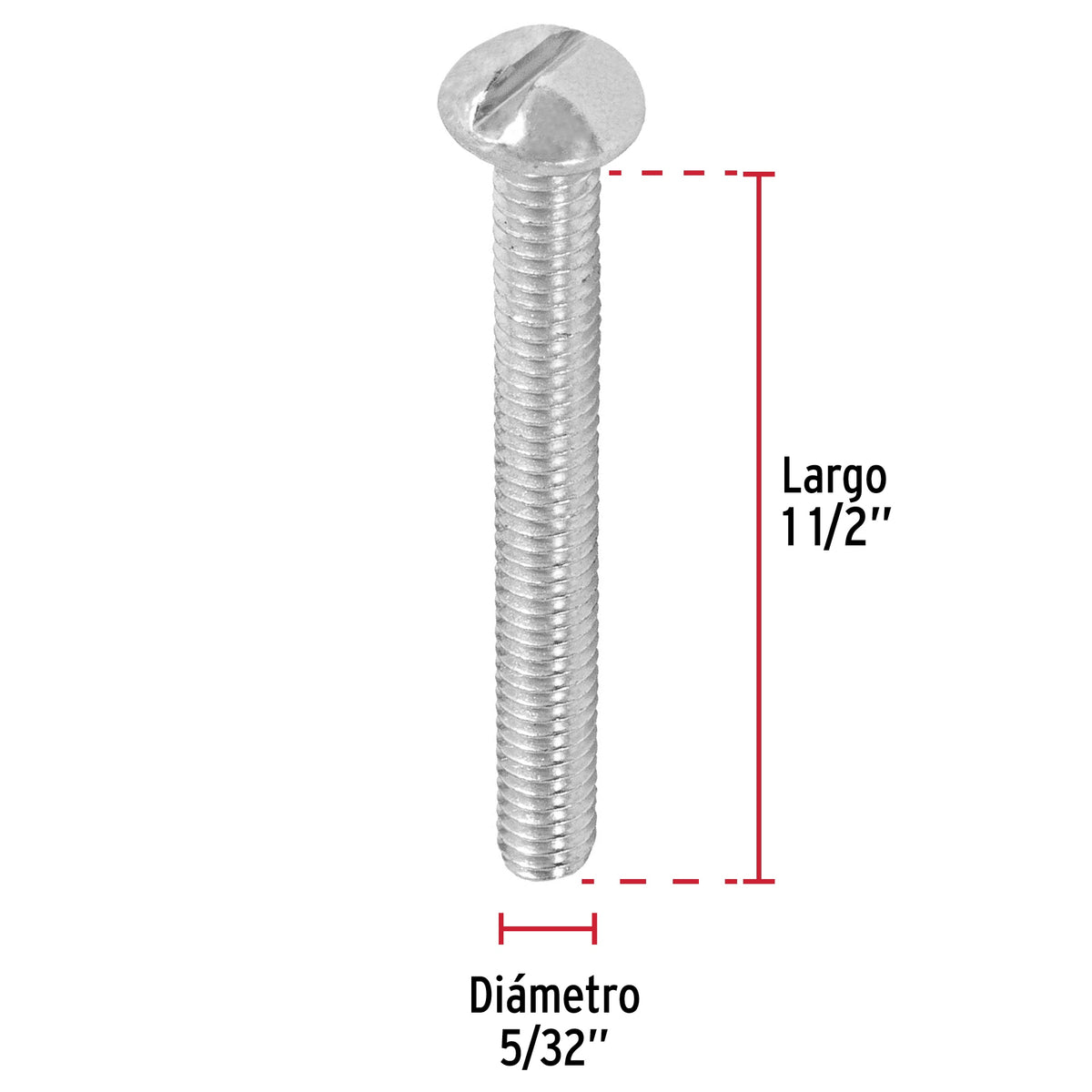 Bolsa con 200 Tornillos 5/32' X 1-1/2' Tipo Estufa, Fiero