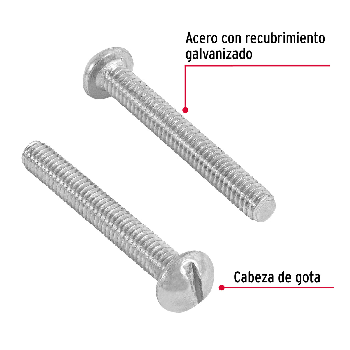 Bolsa con 250 Tornillos 5/32' X 1-1/4' Tipo Estufa, Fiero