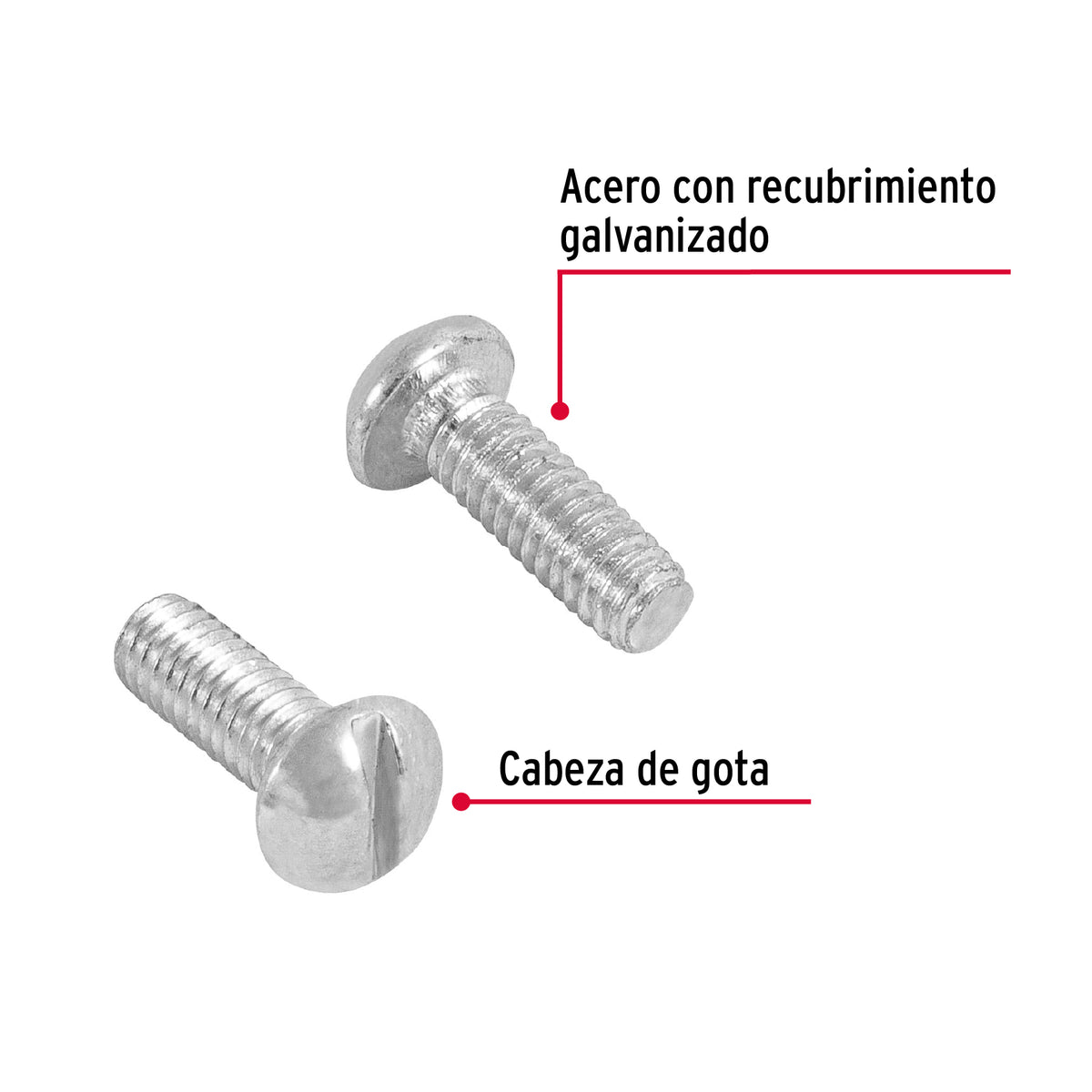 Bolsa con 450 Tornillos 5/32' X 1/2' Tipo Estufa, Fiero