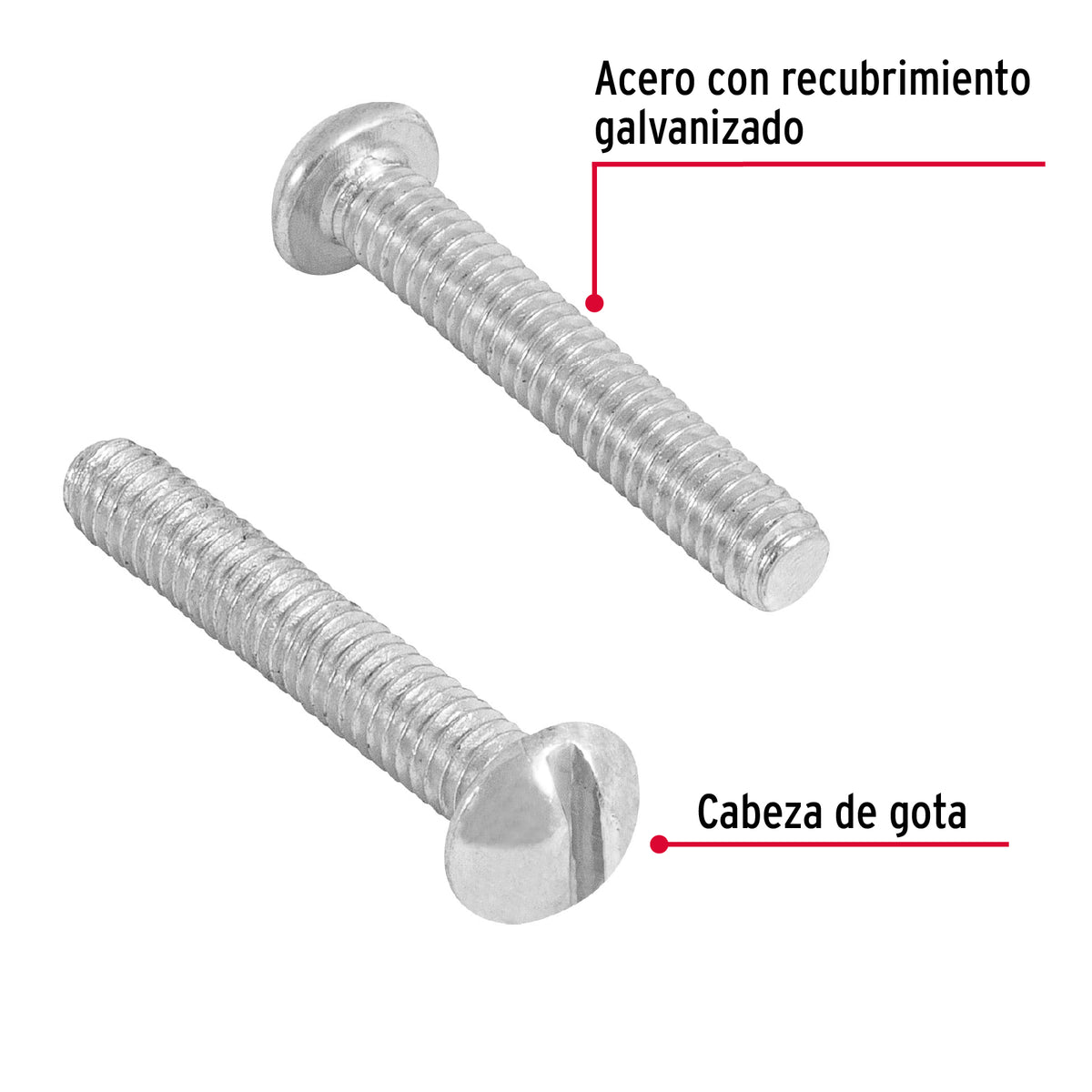Bolsa con 300 Tornillos 5/32' X 1' Tipo Estufa, Fiero
