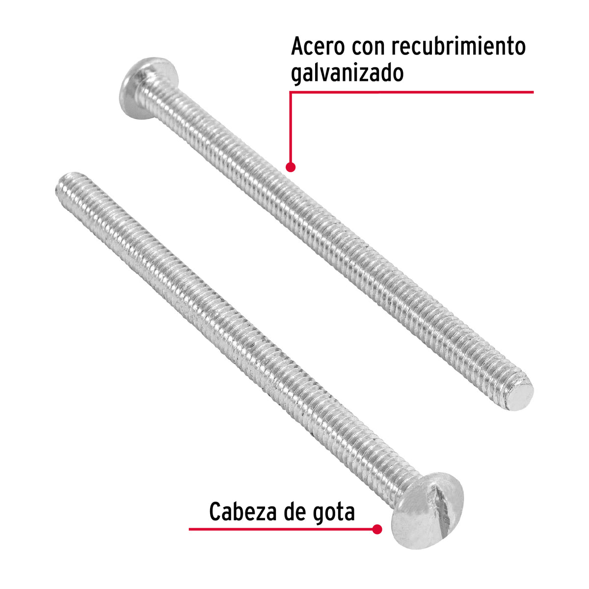 Bolsa con 150 Tornillos 5/32' X 2-1/2' Tipo Estufa, Fiero