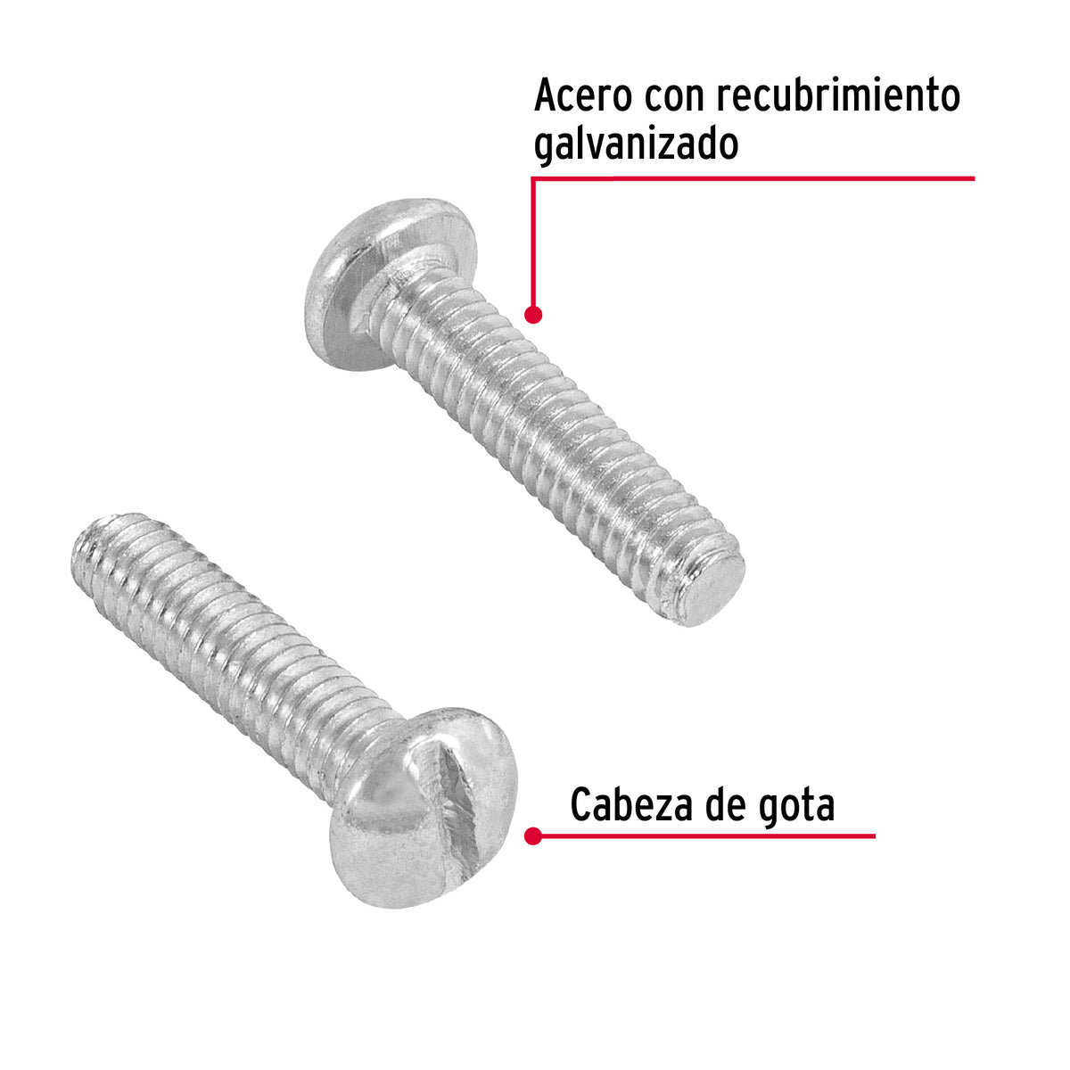 Bolsa con 350 Tornillos 5/32' X 3/4' Tipo Estufa, Fiero