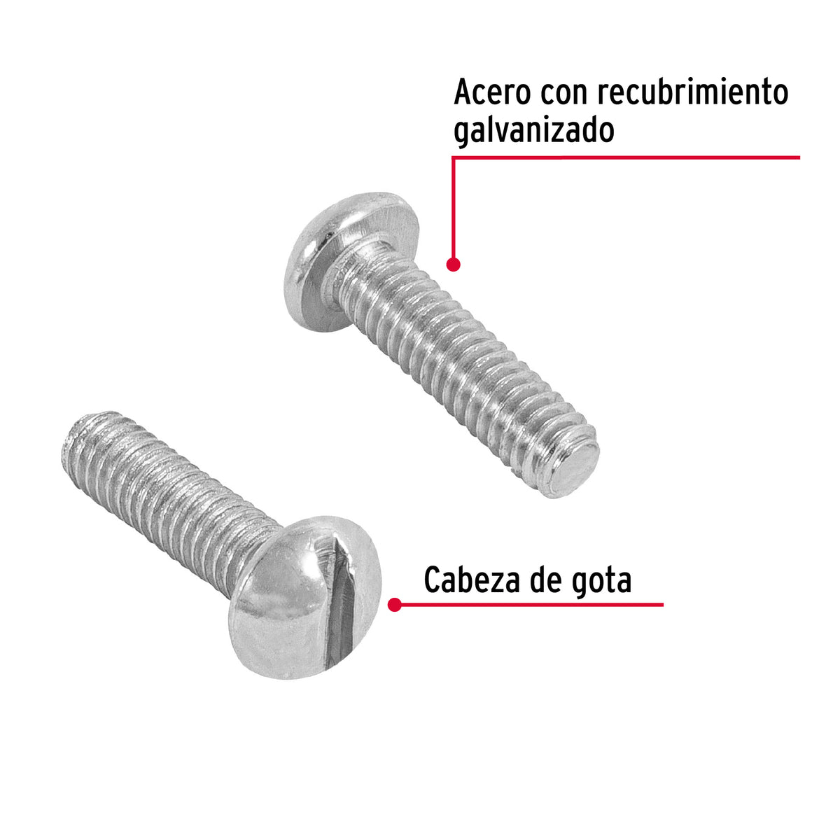 Bolsa con 400 Tornillos 5/32' X 5/8' Tipo Estufa, Fiero
