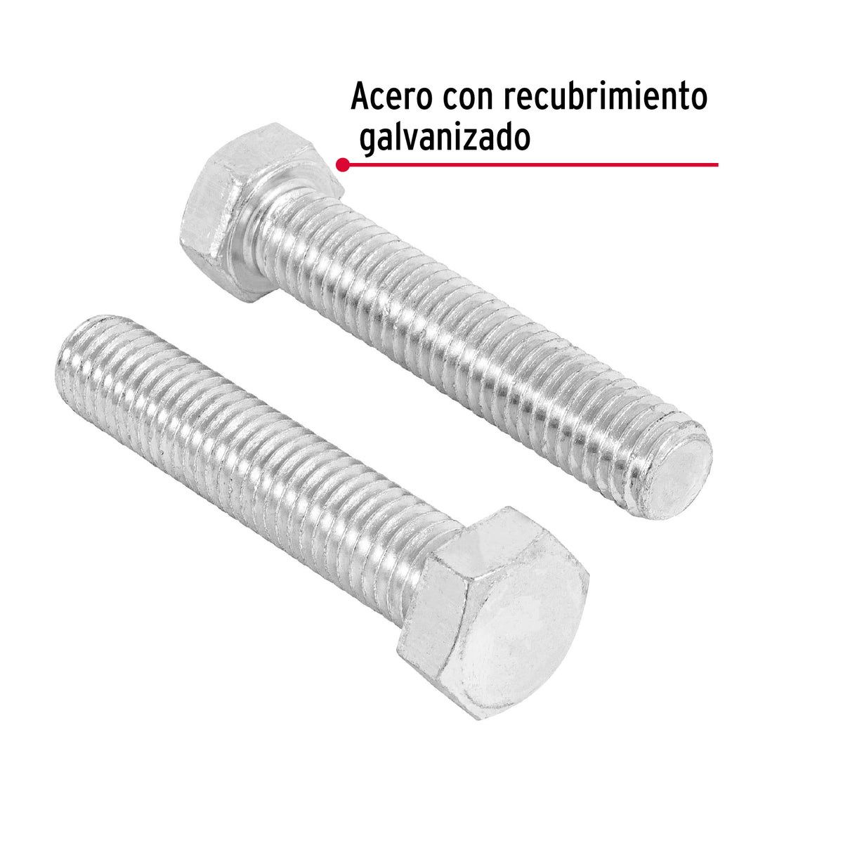 Bolsa con 20 Tornillos 1/2' X 2-1/2' Tipo Máquina, Fiero