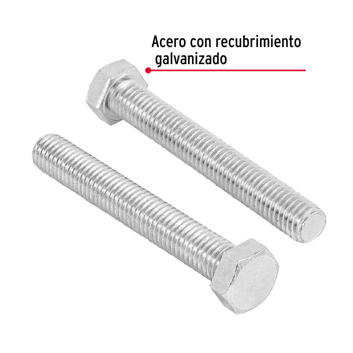 Bolsa con 20 Tornillos 1/2' X 3-1/2' Tipo Máquina, Fiero