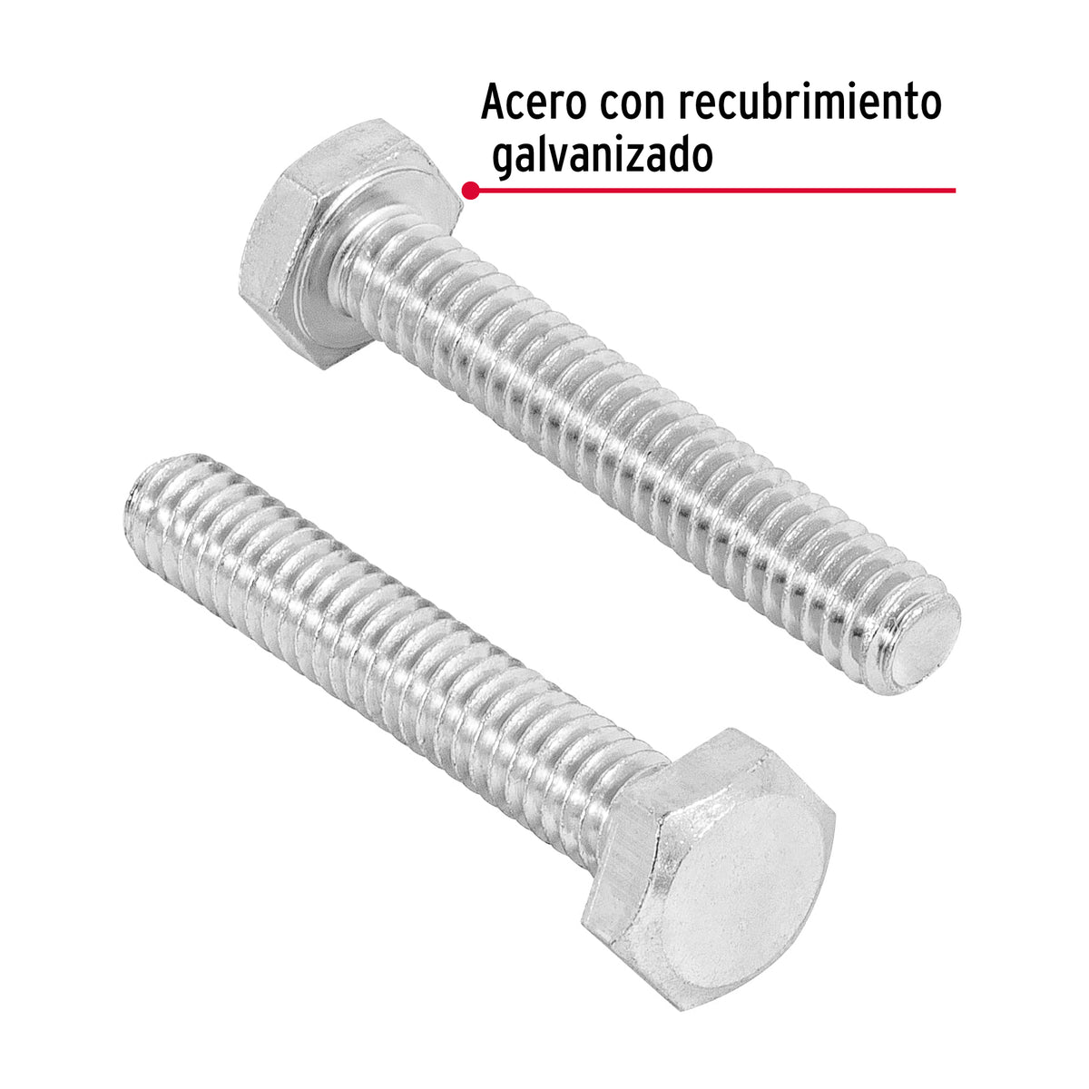 Bolsa con 80 Tornillos 1/4' X 1-1/2' Tipo Máquina, Fiero