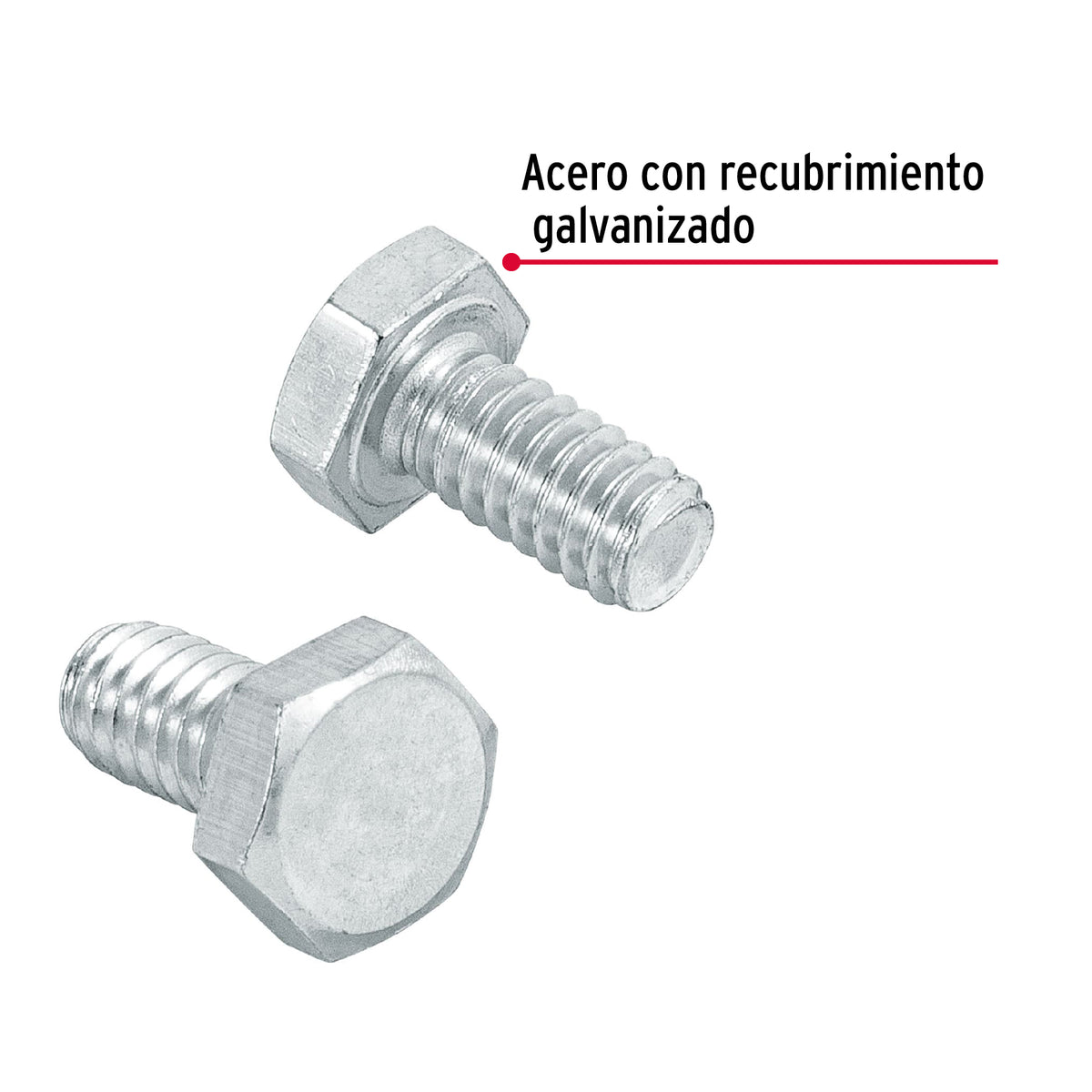 Bolsa con 150 Tornillos 1/4' X 1/2' Tipo Máquina, Fiero