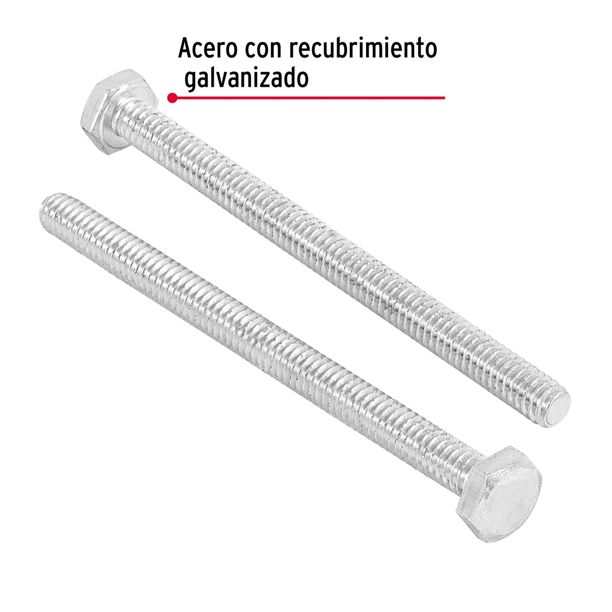 Bolsa con 30 Tornillos 1/4' X 3-1/2' Tipo Máquina, Fiero