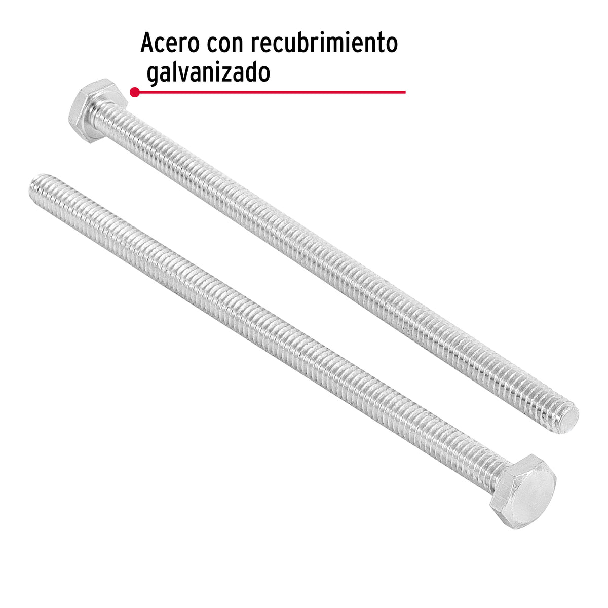 Bolsa con 25 Tornillos 1/4' X 5' Tipo Máquina, Fiero