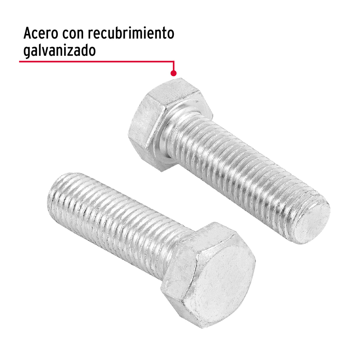 Bolsa con 6 Tornillos 3/4' X 2-1/2' Tipo Máquina, Fiero