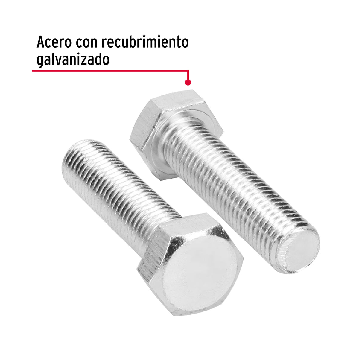 Bolsa con 4 Tornillos 3/4' X 3' Tipo Máquina, Fiero