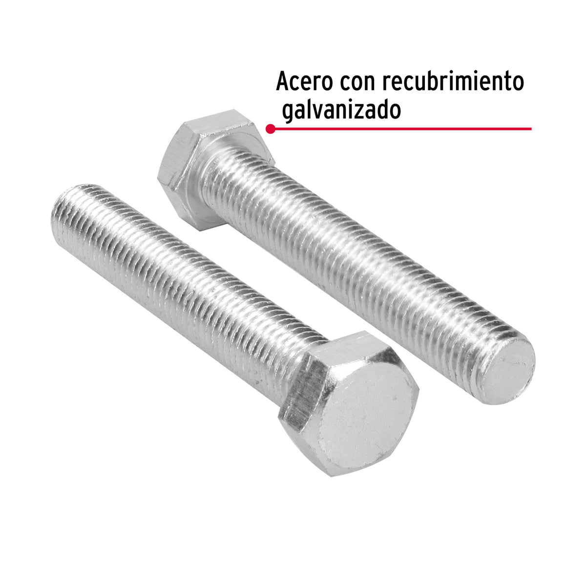 Bolsa con 4 Tornillos 3/4' X 4-1/2' Tipo Máquina, Fiero