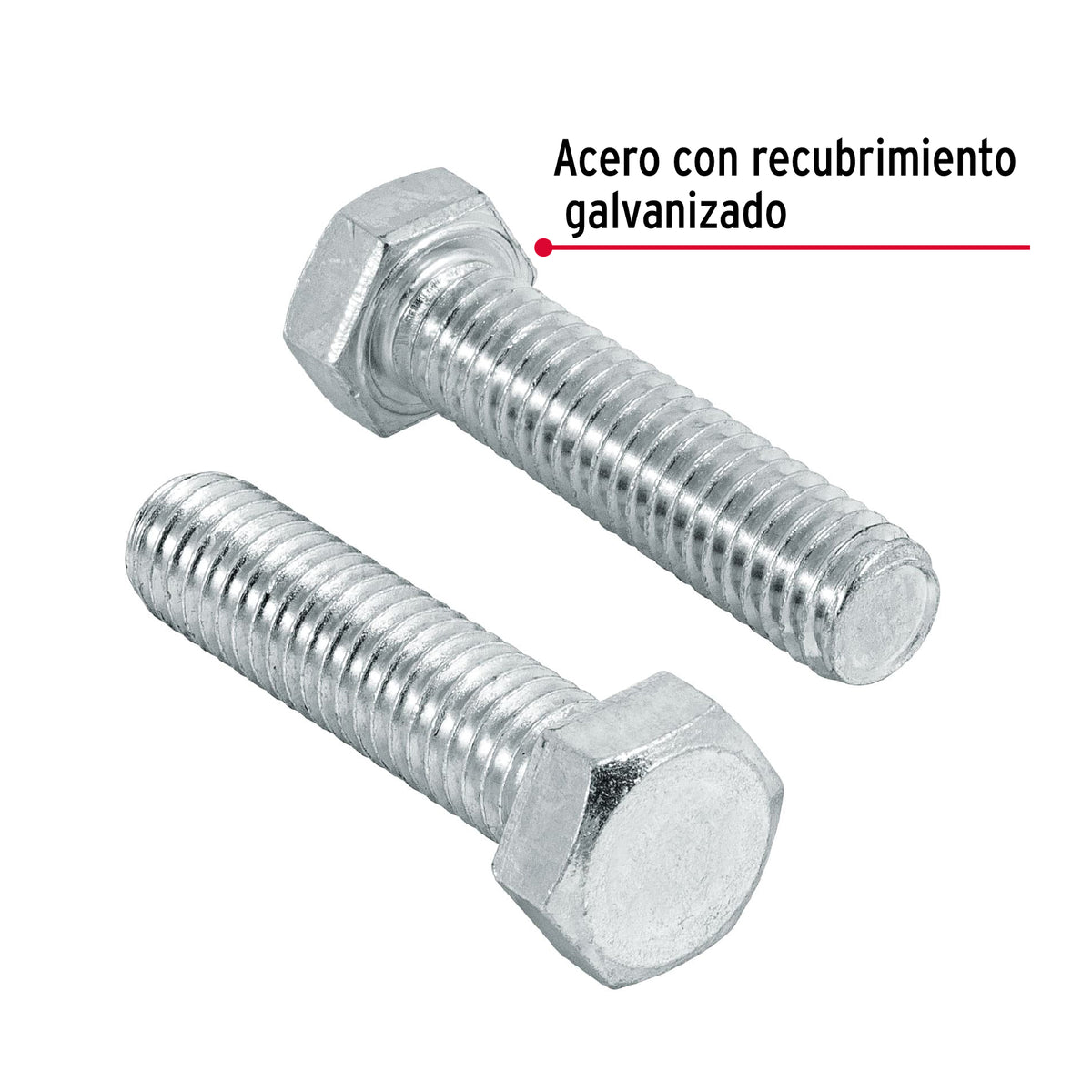 Bolsa con 70 Tornillos 3/8' X 1-1/2' Tipo Máquina, Fiero