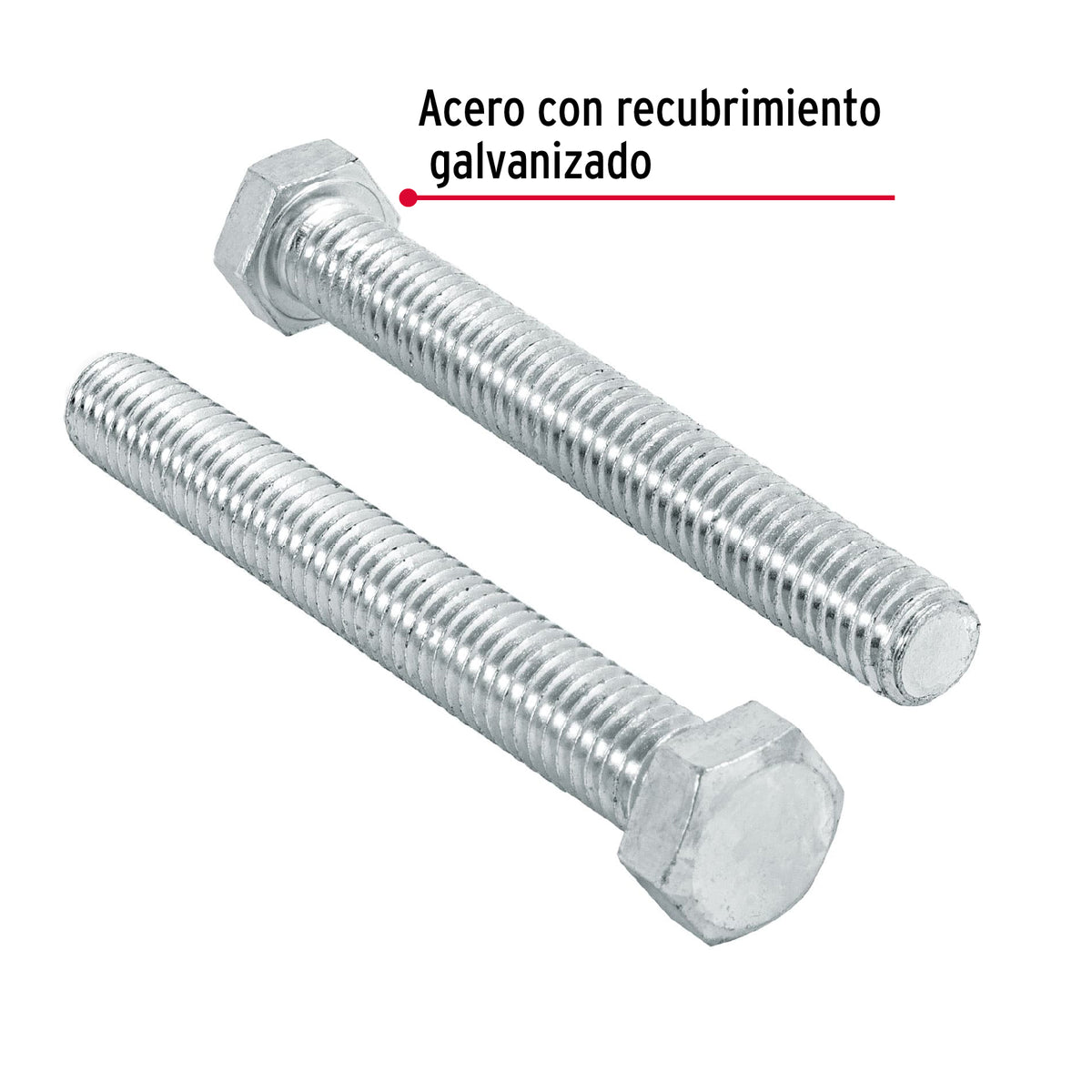 Bolsa con 40 Tornillos 3/8' X 3' Tipo Máquina, Fiero