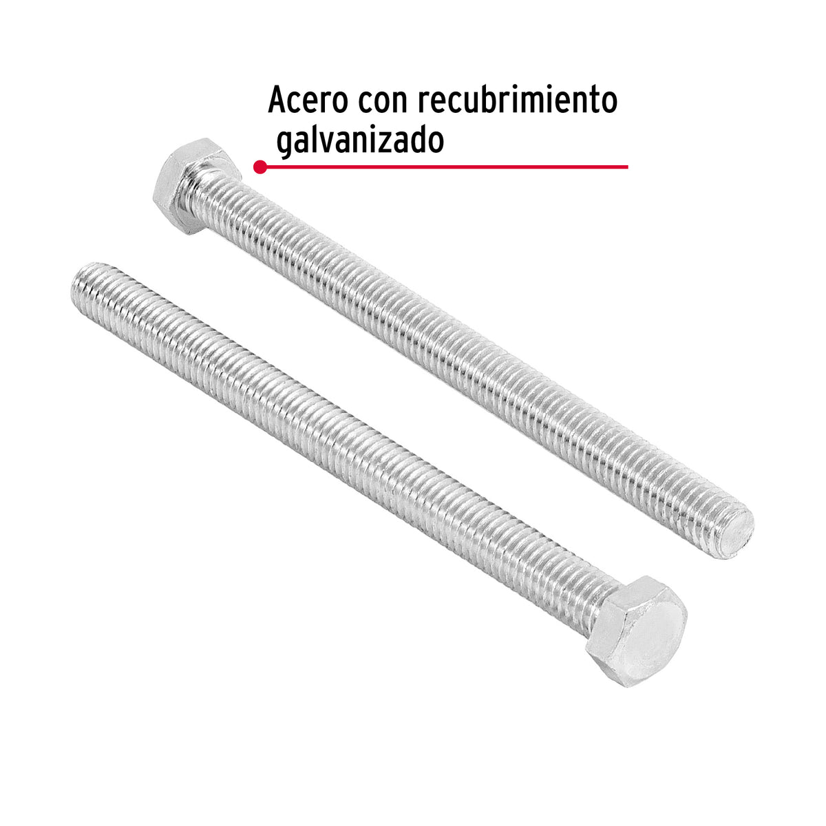 Bolsa con 15 Tornillos 3/8' X 5' Tipo Máquina, Fiero