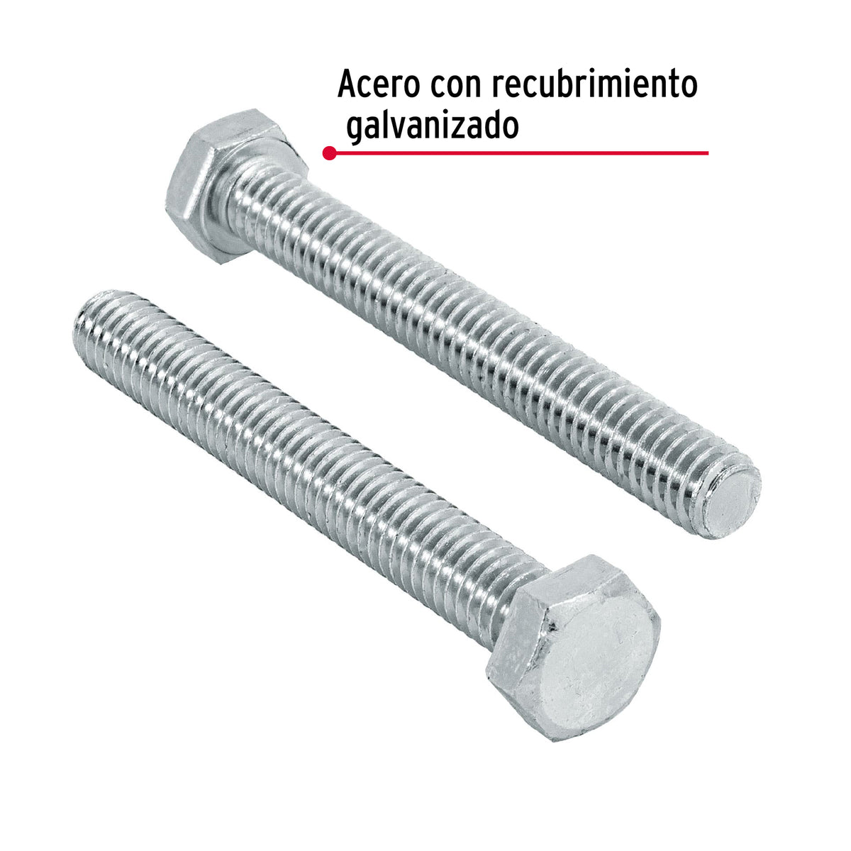 Bolsa con 60 Tornillos 5/16' X 2-1/2' Tipo Máquina, Fiero