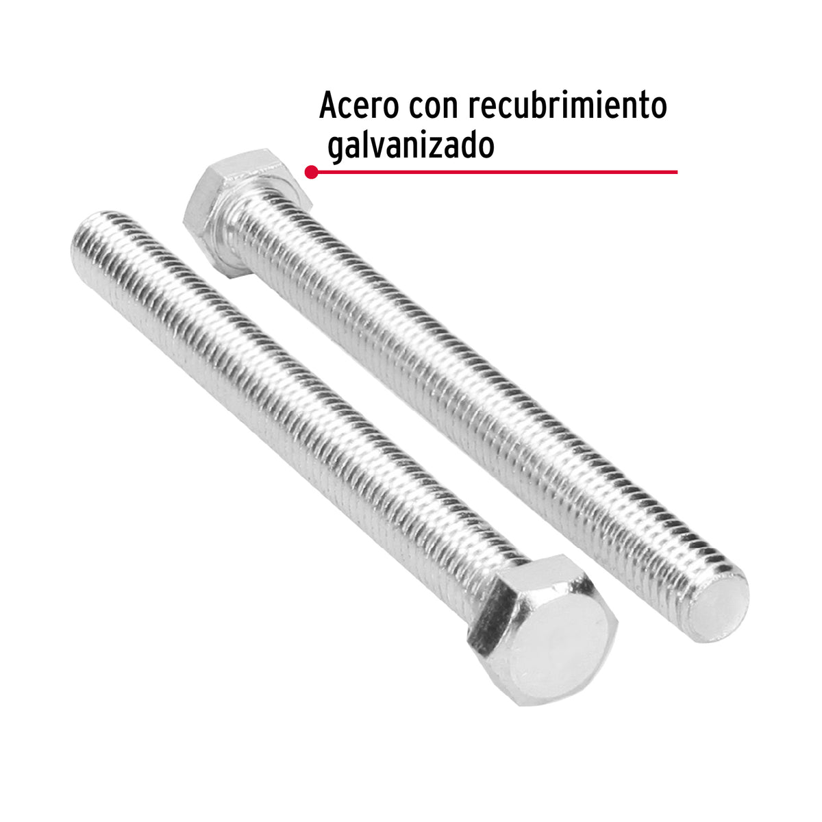 Bolsa con 15 Tornillos 7/16' X 4-1/2' Tipo Máquina, Fiero