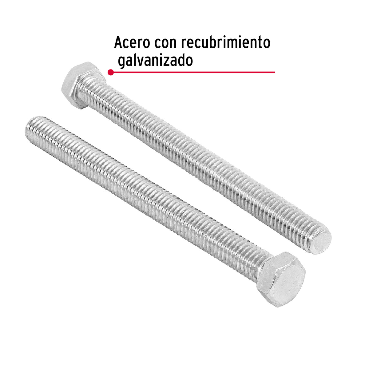 Bolsa con 10 Tornillos 7/16' X 5' Tipo Máquina, Fiero