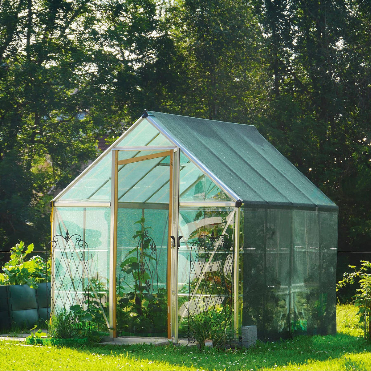 Toldo Sombra 80%, Monofilamento Negro, 5M X 3.6M, Fiero