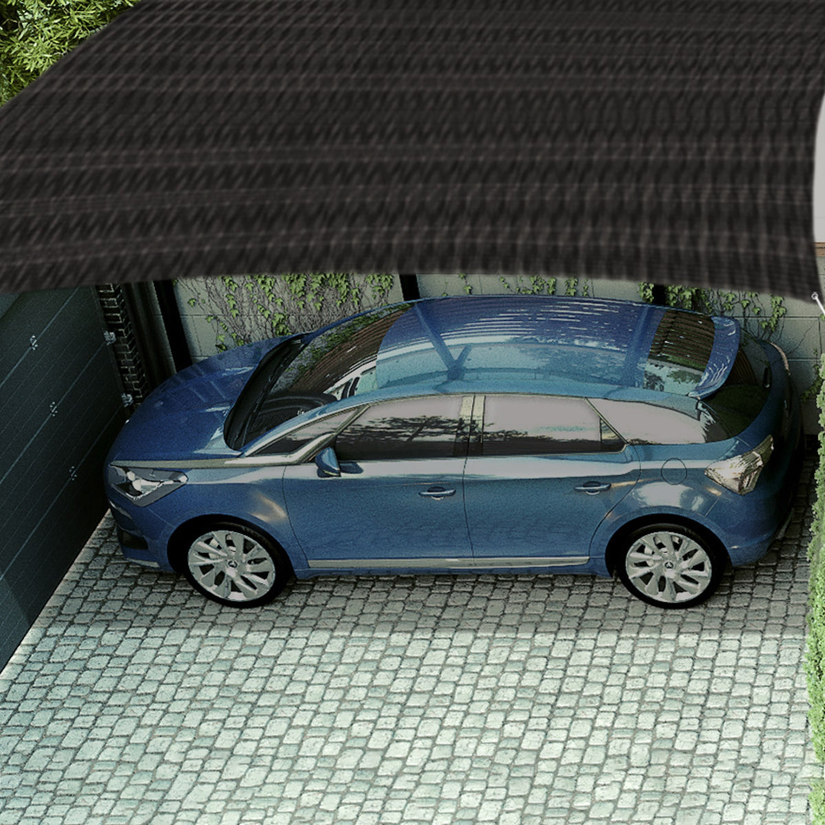 Toldo Sombra 80%, Monofilamento Negro, 5M X 3.6M, Fiero