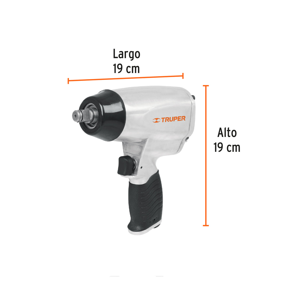 Kit de Llave (Pistola) de Impacto 1/2', Estuche Plástico