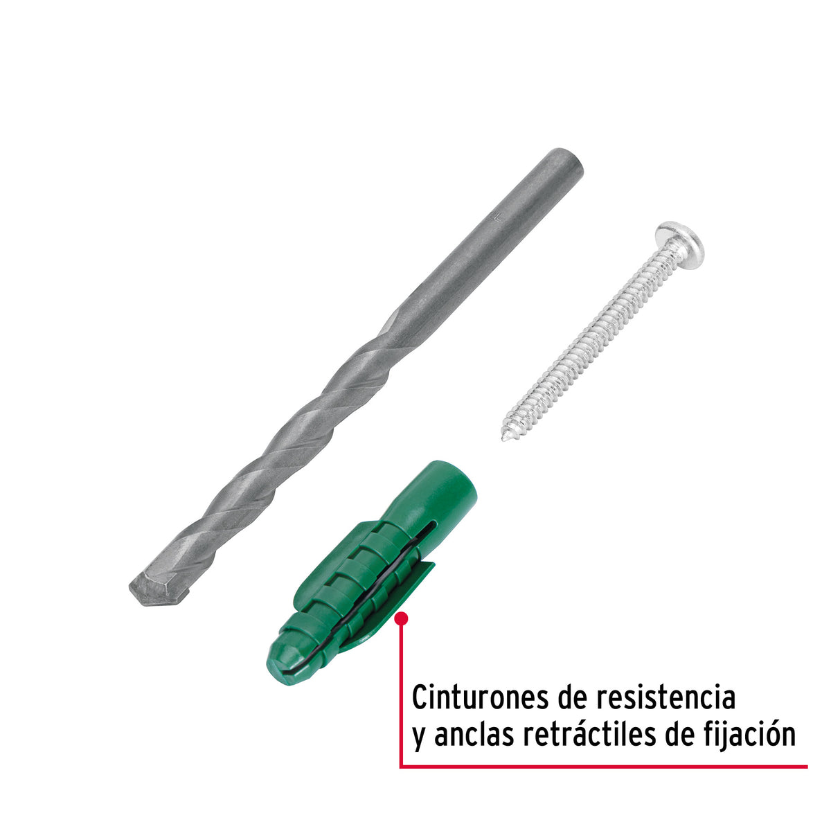 Kit de 20 Taquetes 1/2' con Pijas #14 y 1 Broca 1/2', Fiero
