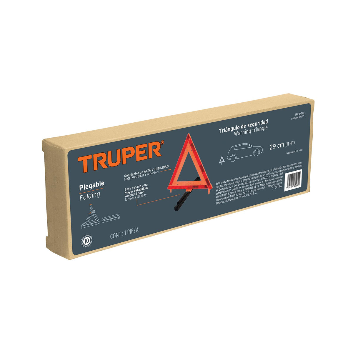 Triángulo de Seguridad, 11', Truper