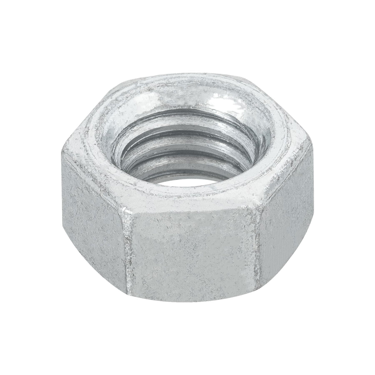 Bolsa con 100 Tuercas 3/8' Hexagonales de Acero Galvanizado