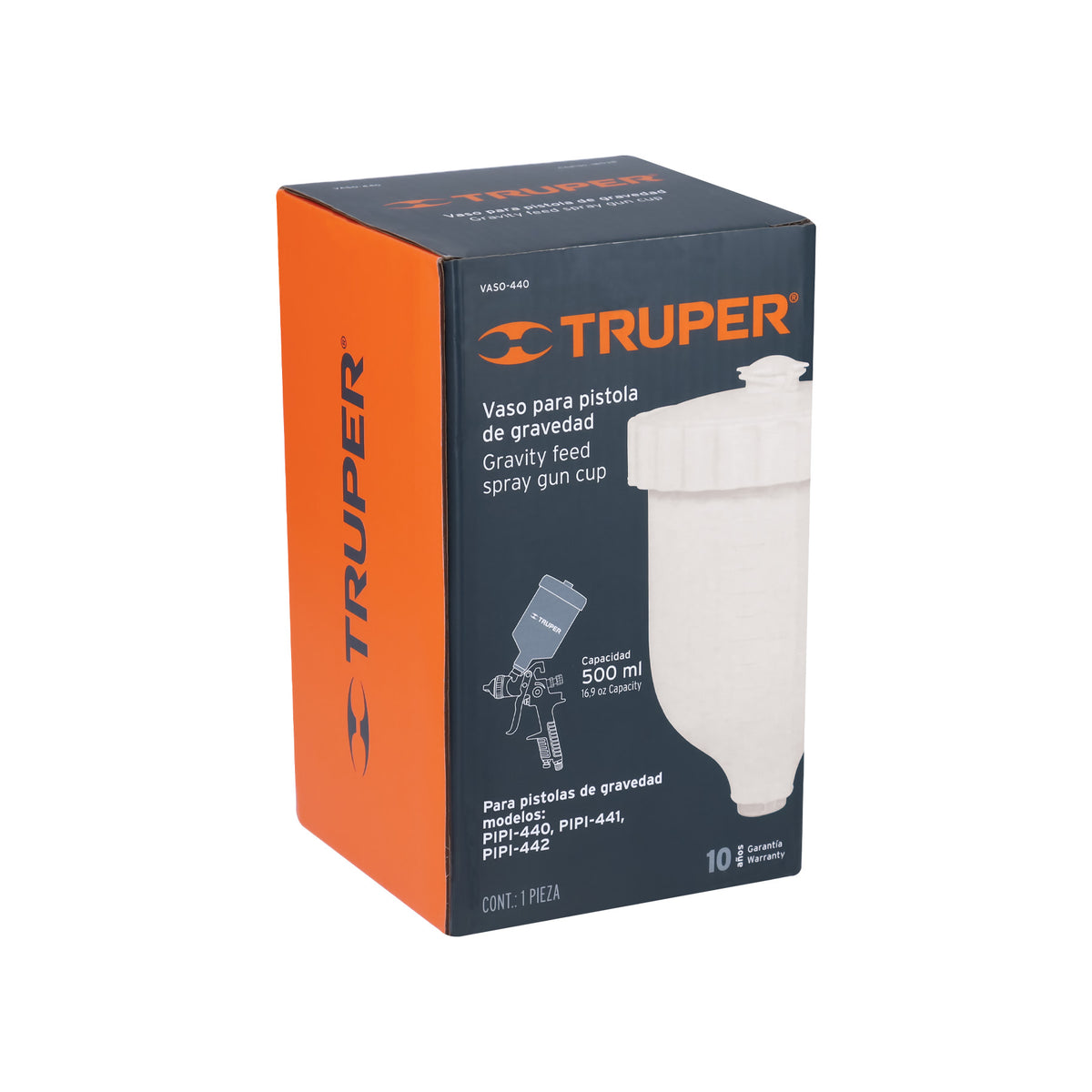Vaso Plástico de Repuesto para PIPI-440/441/442, Truper
