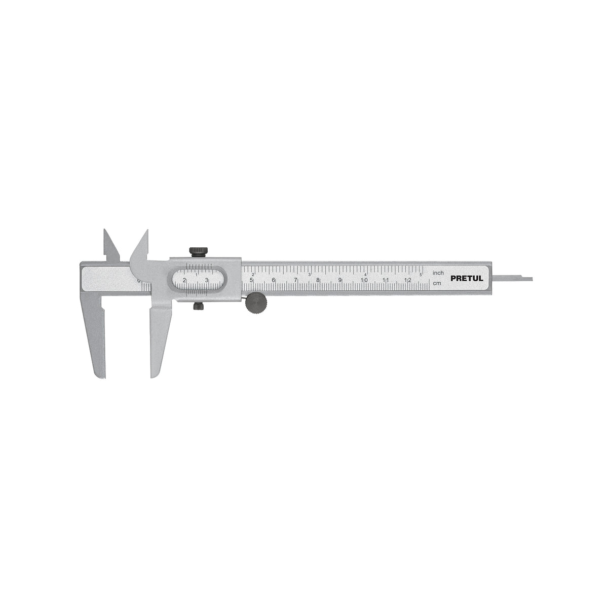 Calibrador Vernier Escolar 5', Acero, Std y mm, Pretul