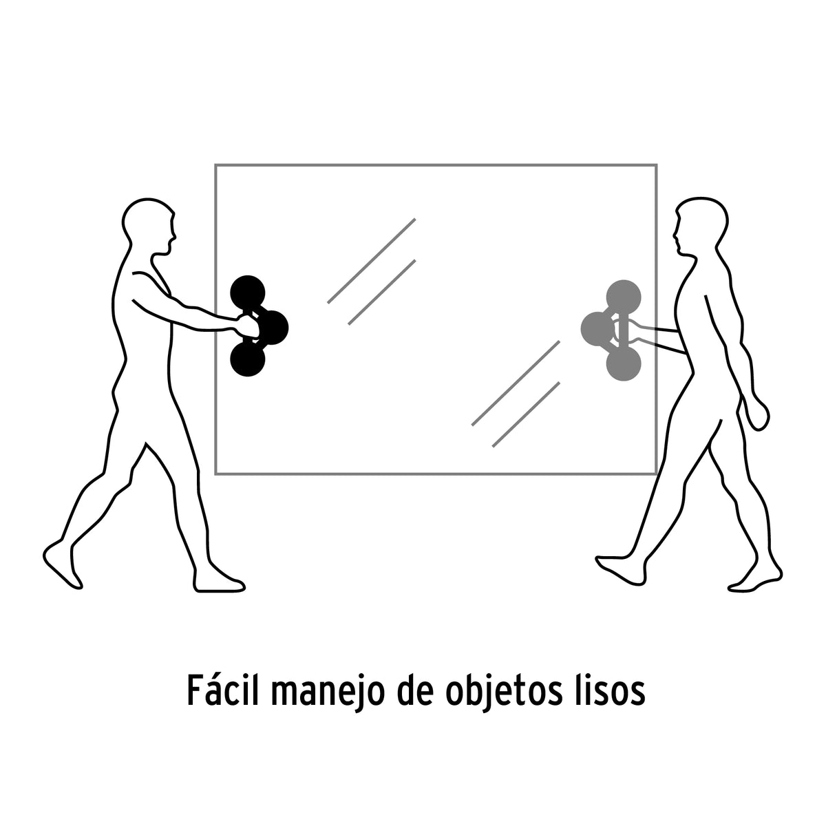 Ventosa de Plástico para Vidrio, 3 Copas de Succión, Pretul