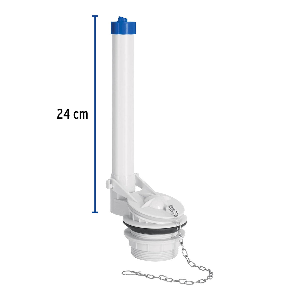 Válvula de Descarga 2' para Wc de 2 Pzas, Cadena Inox, Foset