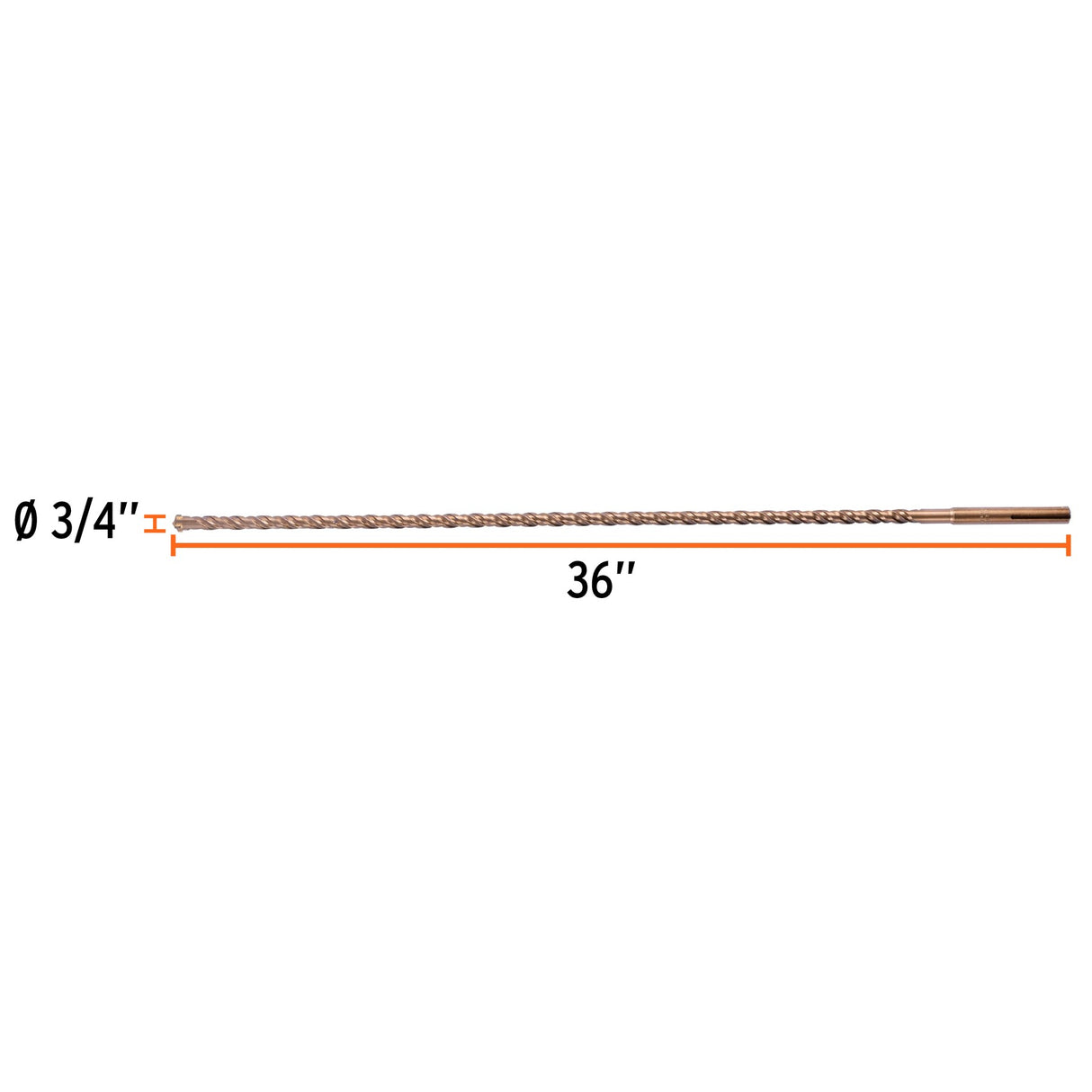 Broca SDS Ma X de 3/4 X 36", Truper