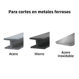 Tronzadora/cortadora de metales 14', 2200 W mango en 'd'