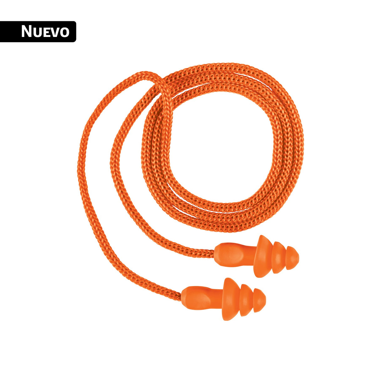 Tapon Auditivo Reutilizable Triple Barrera C/Cordon, 50 Piezas