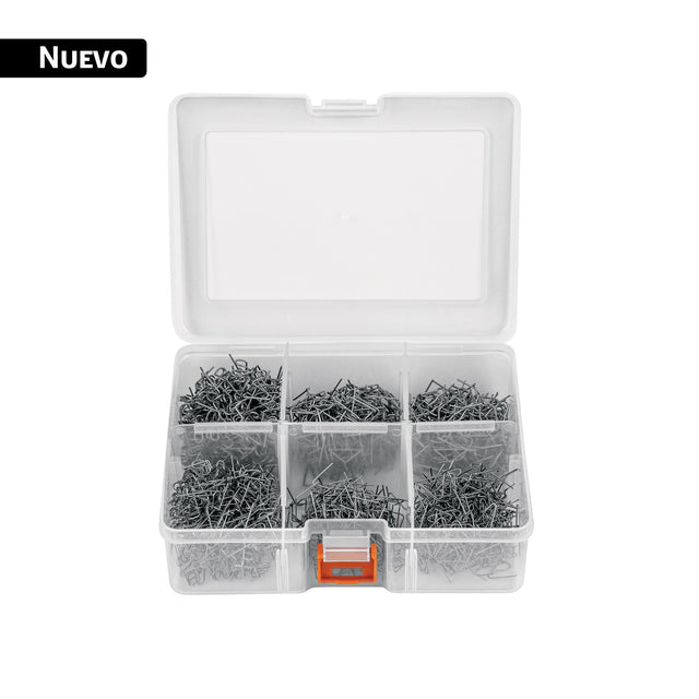 Kit de 1200 grapas para pistola para soldar plástico, Truper