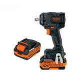 Llave de impacto 1/2' 20 V, 650 Nm, 2 baterías 4 Ah, Truper Industrial