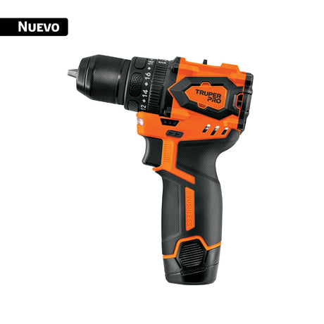 Rotomartillo/destornillador 3/8', 12 V, 1 batería 2 Ah, Truper Pro