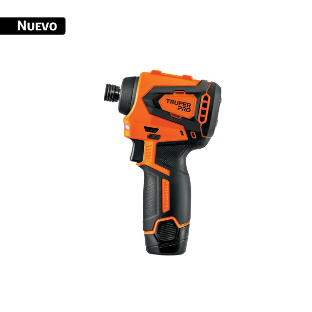 Destornillador de impacto 1/4', 12 V brushless, Truper Pro