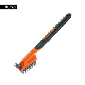Juego de 3 minicepillos, 28 pinceles acero inoxidable, Truper