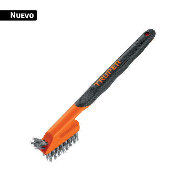 Juego de 3 minicepillos, 28 pinceles acero inoxidable, Truper