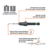 Broca avellanadora #4 para madera, 7/64', Truper